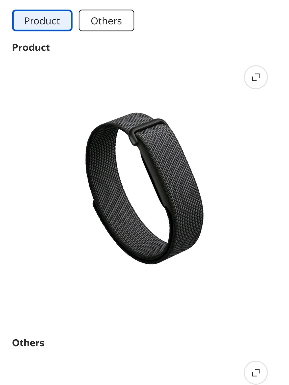 Google Fitbit Air, Like NEW Unisex, Black Woven Loop Fitness & Health Monitor